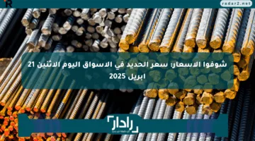 شوفوا الأسعار: سعر الحديد في الأسواق اليوم الاثنين 21 أبريل 2025